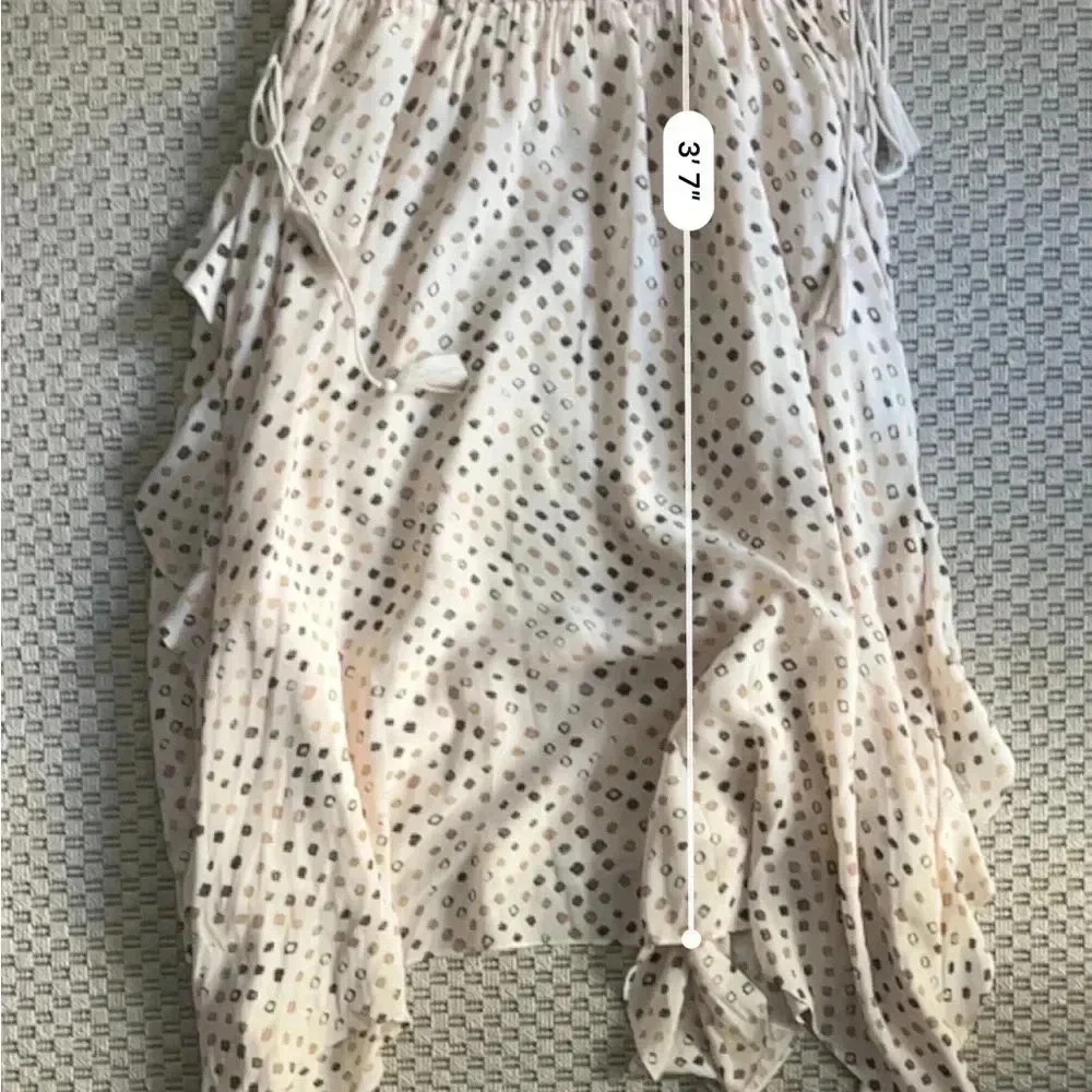 Ulla Johnson 100% Silk Dorothea Midi Dress - Safari Shibori Print - Size 4 - Picture 16 of 16
